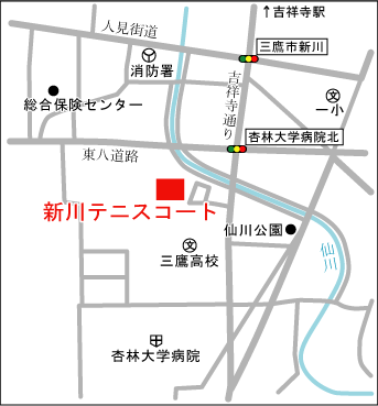 新川テニスコート地図