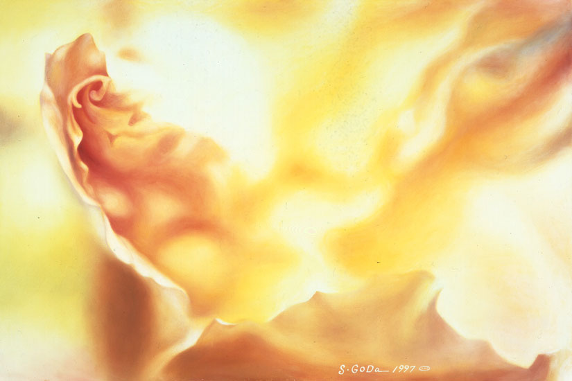 《ばらの天地創造》　1997年　油彩・カンヴァス　高知県立美術館蔵