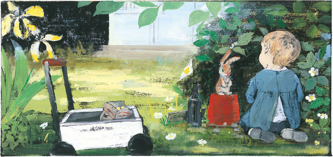 酒井駒子『ビロードのうさぎ』原画（ブロンズ新社、2007年）