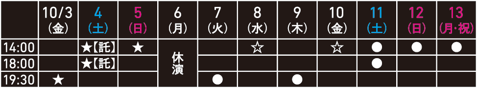 MITAKA “Next” Selection 26th 東京にこにこちゃん『ドント・ルック・バック・イン・マイ・ボイス』タイムスケジュール