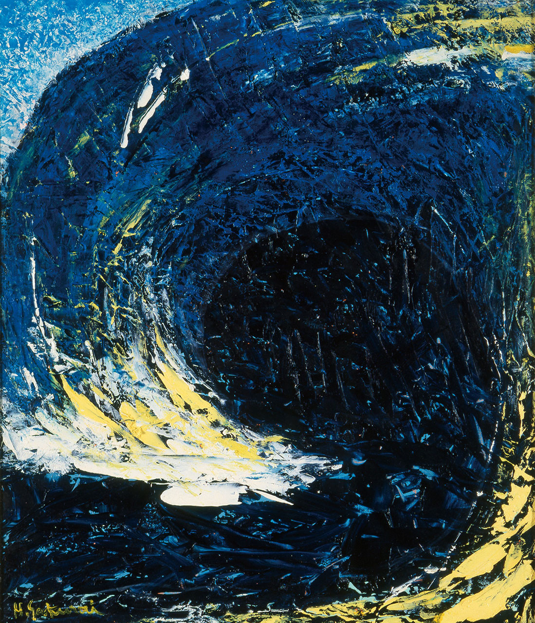 三井高福 好 在銘 寿老蒔絵 盃 桐黄春慶塗 花月台井上傅七作(K-XA774) 三井高福 好 在銘 寿老蒔絵 盃 桐黄春慶塗 花月台井上傅七作(K